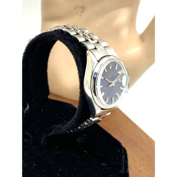 Rolex Women's Watch 6517 Oyster Perpetual Date Blue Dial Swiss Automatic 25mm - Picture 13 of 13